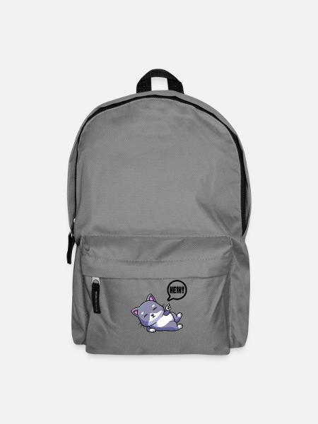 Schlafendes Kätzchen Träumerin - Rucksack - Mittelgrau