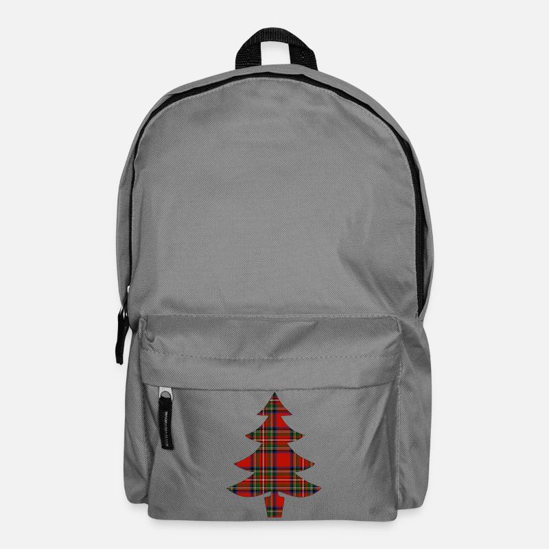 Tartan Weihnachtsbaum - Rucksack - Mittelgrau