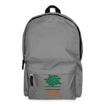 Plante de pomme de terre brun vert - Sac à dos - gris éléphant - Devant