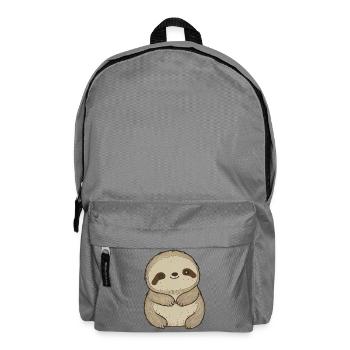 Cute Sloth - Little Cute Sloth Cartoon Style - Backpack - elephant grey - Front