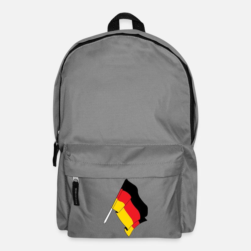 Flagge von Deutschland - Rucksack - Mittelgrau