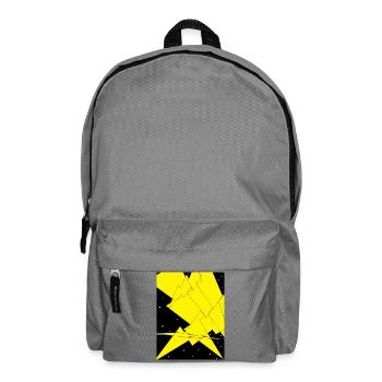 Zackenlicht Berge Kontrast - Rucksack - Mittelgrau - Vorne
