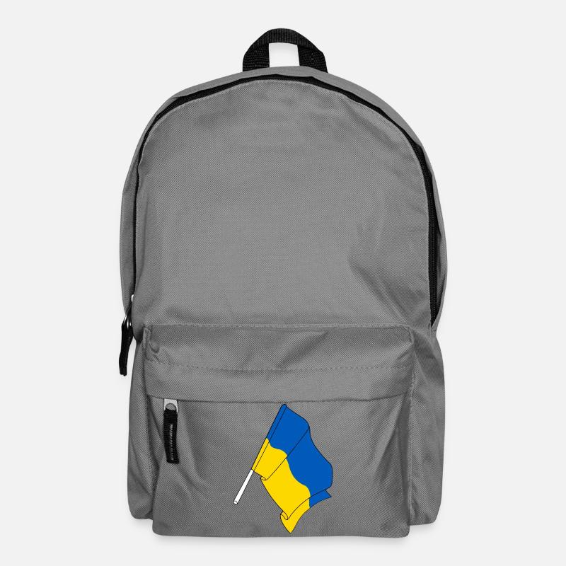 Flagge Ukraine - Rucksack - Mittelgrau