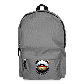 Ours portant un sweat à capuche - Sac à dos - gris éléphant - Devant