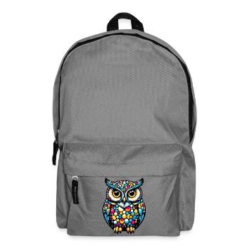 Owl - Backpack - elephant grey - Front