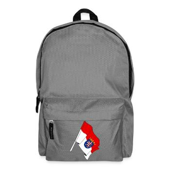 Flagge von Hessen - Rucksack - Mittelgrau - Vorne