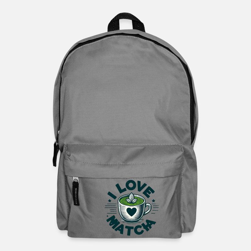 Ich liebe Matcha - Rucksack - Mittelgrau