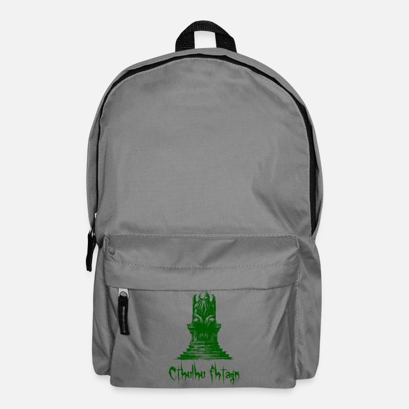 Statue von Cthulhu - Rucksack - Mittelgrau