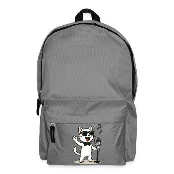 Rock'n'Roll Kitty - Rucksack - Mittelgrau - Vorne