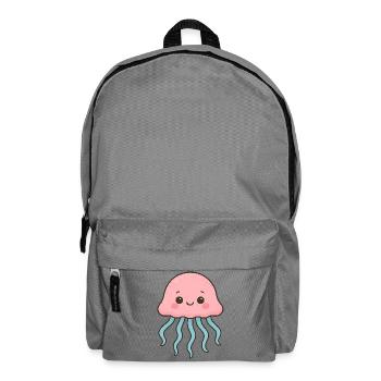 Cute jellyfish illustration - Backpack - elephant grey - Front