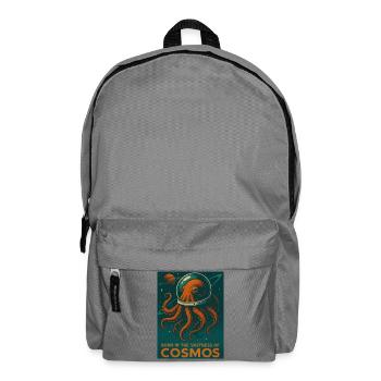 Octopus Retro Sci-Fi Space - Backpack - elephant grey - Front