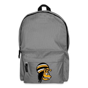 escargot reggae musique rasta cheveux chapeau Jamaïque - Sac à dos - gris éléphant - Devant