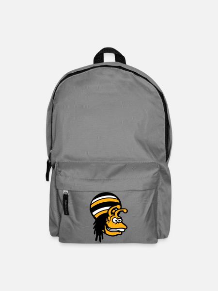 snail reggae music rasta hair hat Jamaica - Backpack - elephant grey