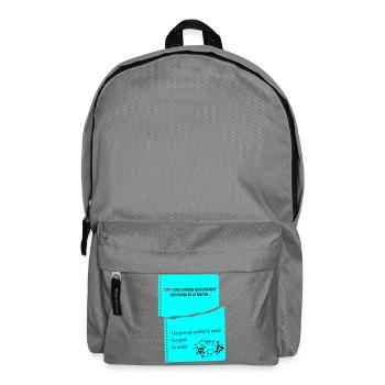 Citation Humoristique Matinales d'un râleur - Sac à dos - gris éléphant - Devant