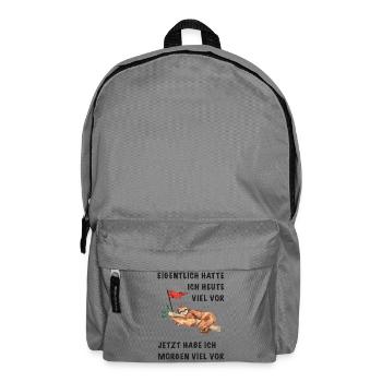 En fait, j’avais beaucoup à faire aujourd’hui. - Sac à dos - gris éléphant - Devant