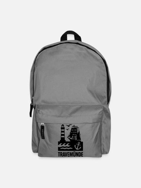 Travemünde Ostsee - Rucksack - Mittelgrau