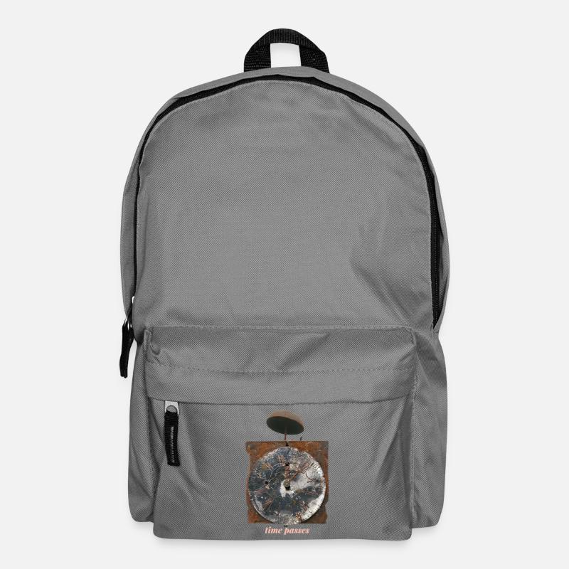 Rostige Uhr Zeit vergeht - Rucksack - Mittelgrau