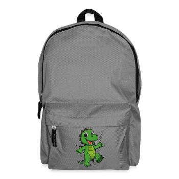 Comic Dino – Für echte Dinosaurier Fans - Rucksack - Mittelgrau - Vorne