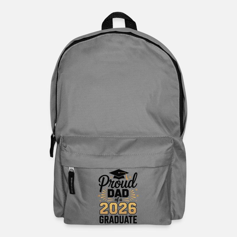 Proud Dad 2026 Graduation - Backpack - elephant grey
