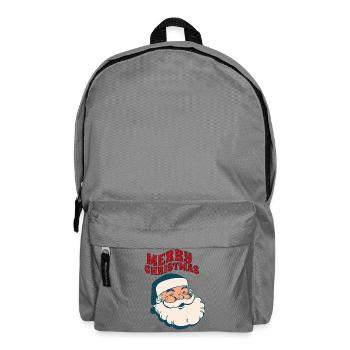 Joyeux Noël Design du Père Noël - Sac à dos - gris éléphant - Devant