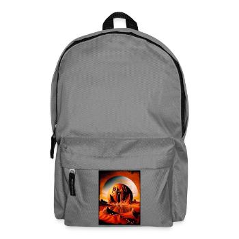 Red Moon Temple Desert Sphere - Backpack - elephant grey - Front