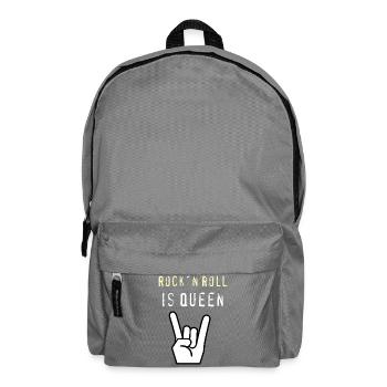 Rockn_Roll_is_Queen - Backpack - elephant grey - Front