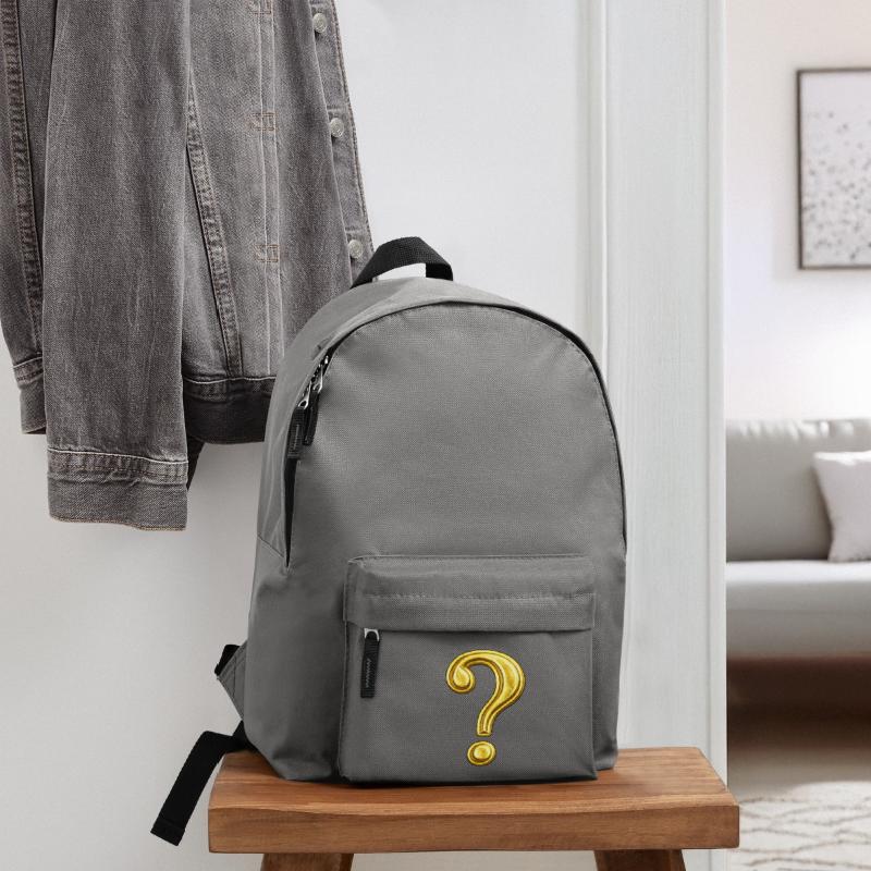 Conception du point d’interrogation doré Sac à dos