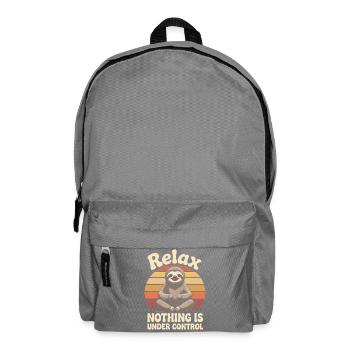Entspann dich Faultier, Zen-Sonnenuntergang - Rucksack - Mittelgrau - Vorne