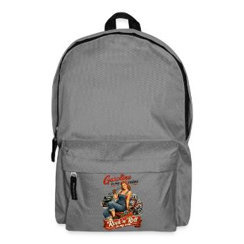Retro Pin-up Hot Rod: Gasoline & Rock n Roll Soul - Rucksack - Mittelgrau - Vorne