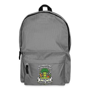 Veganer Gemüse Mafia Humor Spruch - Rucksack - Mittelgrau - Vorne