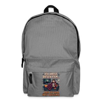 Horror Film Humor Kann Nicht Wegsehen - Rucksack - Mittelgrau - Vorne