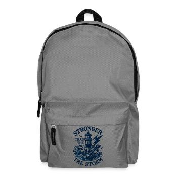 Stronger than the Storm: Unwavering Force - Backpack - elephant grey - Front