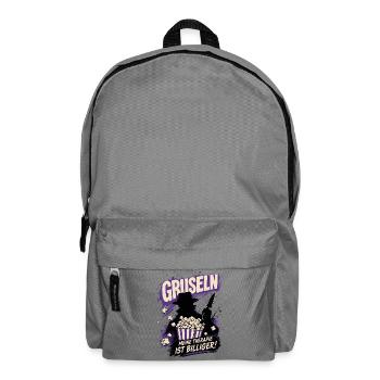 Gruseln Meine Therapie ist billiger - Rucksack - Mittelgrau - Vorne