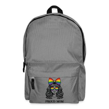LGBTQ-Pride-Monat – Proud Mom - Rucksack - Mittelgrau - Vorne