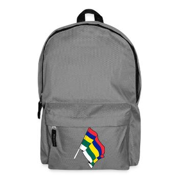 Terschelling-Flagge – Inselstolz - Rucksack - Mittelgrau - Vorne