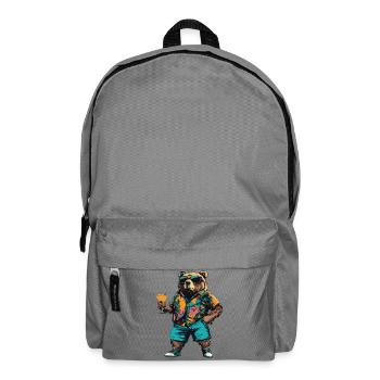 Bear Comic Summer - Backpack - elephant grey - Front