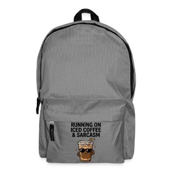 Eiskaffee mit einer Prise Sarkasmus - Rucksack - Mittelgrau - Vorne