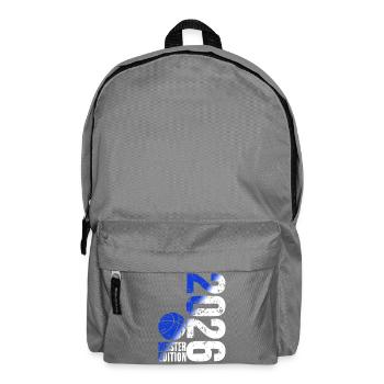 Basketball Master Shirt 2026, blue white - Backpack - elephant grey - Front
