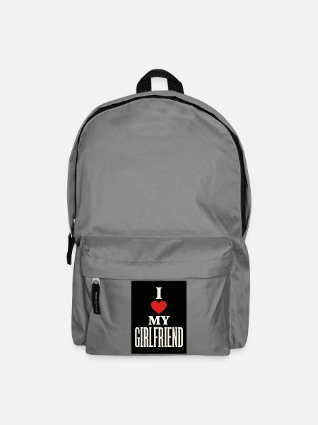 Ich liebe meine Freundin, ich liebe meine Freundin, ich liebe sie - Rucksack - Mittelgrau