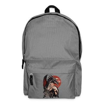 Ästhetik Nordische Drachenkönigin - Rucksack - Mittelgrau - Vorne