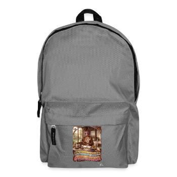 Heuschrecke JOGUE Heilpraktikerin in 4 Sprachen - Rucksack - Mittelgrau - Vorne