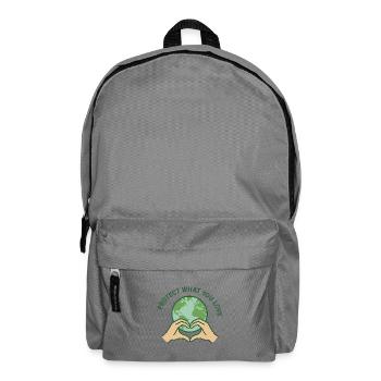 Heart for Earth - Rucksack - Mittelgrau - Vorne