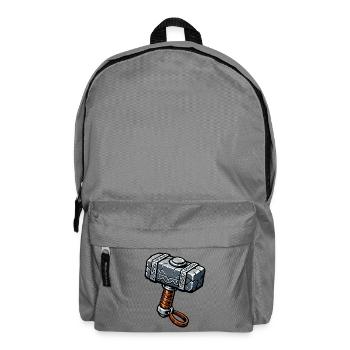 Mjölnir Runenhammer Grafik - Rucksack - Mittelgrau - Vorne