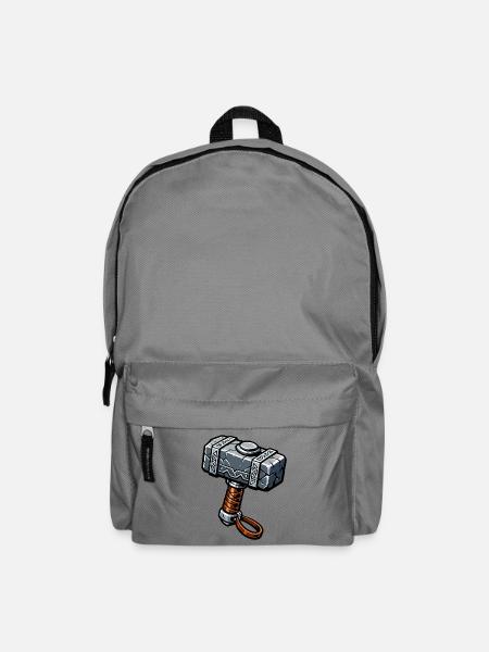 Mjölnir Runenhammer Grafik - Rucksack - Mittelgrau