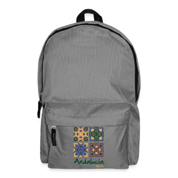 Andalusian Tiles 3 - Backpack - elephant grey - Front