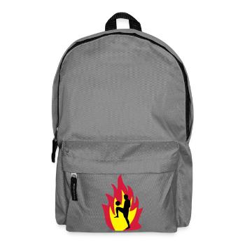 Football fire - Backpack - elephant grey - Front