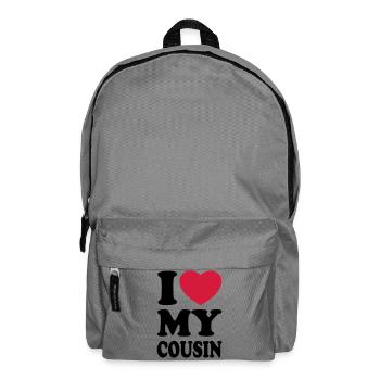 I love my cousin - Ich liebe meine Cousine - Rucksack - Mittelgrau - Vorne
