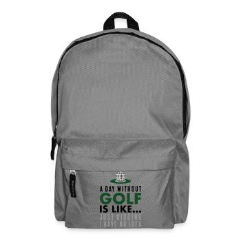 Lustige Sprüche Golf - Rucksack - Mittelgrau - Vorne