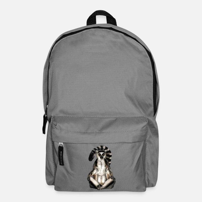 Lemur Katta - Rucksack - Mittelgrau