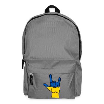Respect for ukraine - Backpack - elephant grey - Front
